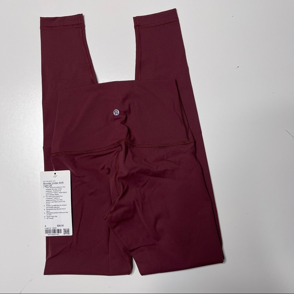 Lululemon Wunder under super high rise casis luxtreme legging tights 28” merlot - Picture 3 of 3